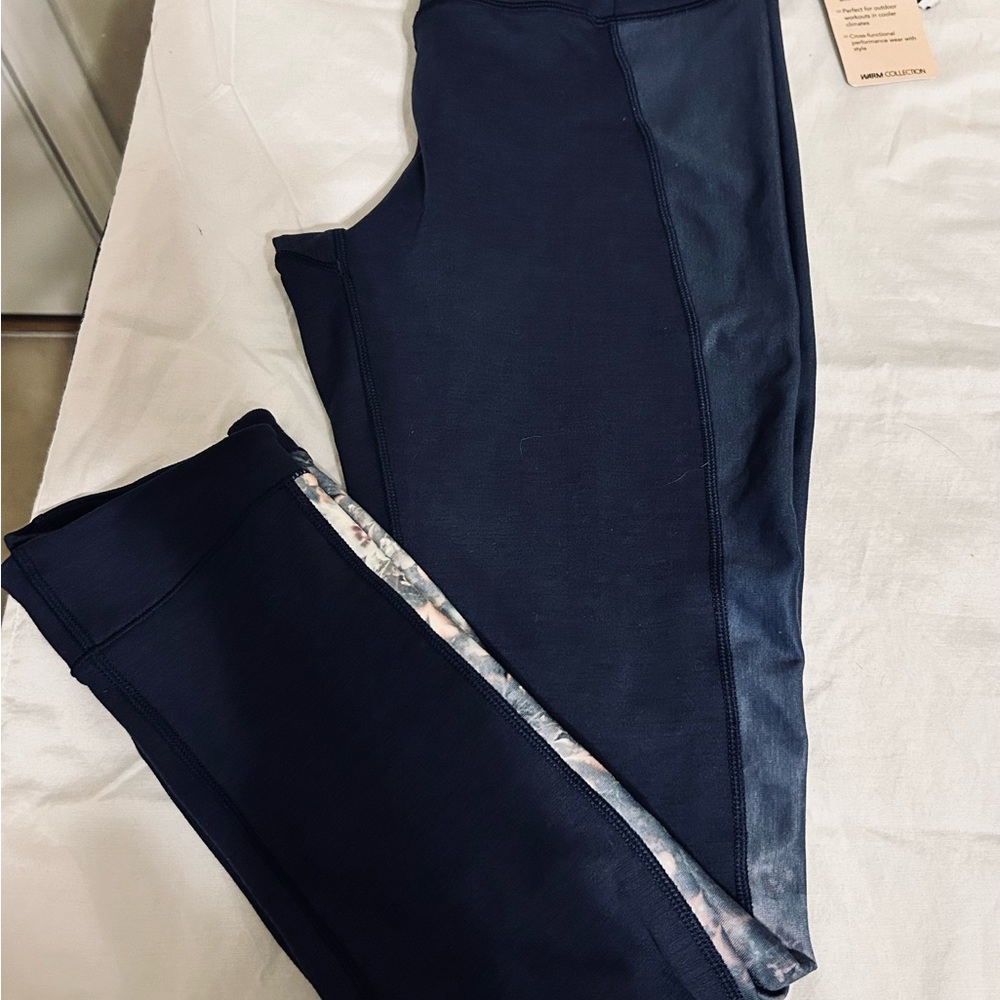 NWT CALIA By Carrie Underwood Warm Leggings-Navy Blue-Size Medium